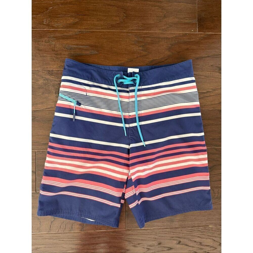 Vineyard Vines Men’s 9” Swim Trunks Blue Pink White size 30